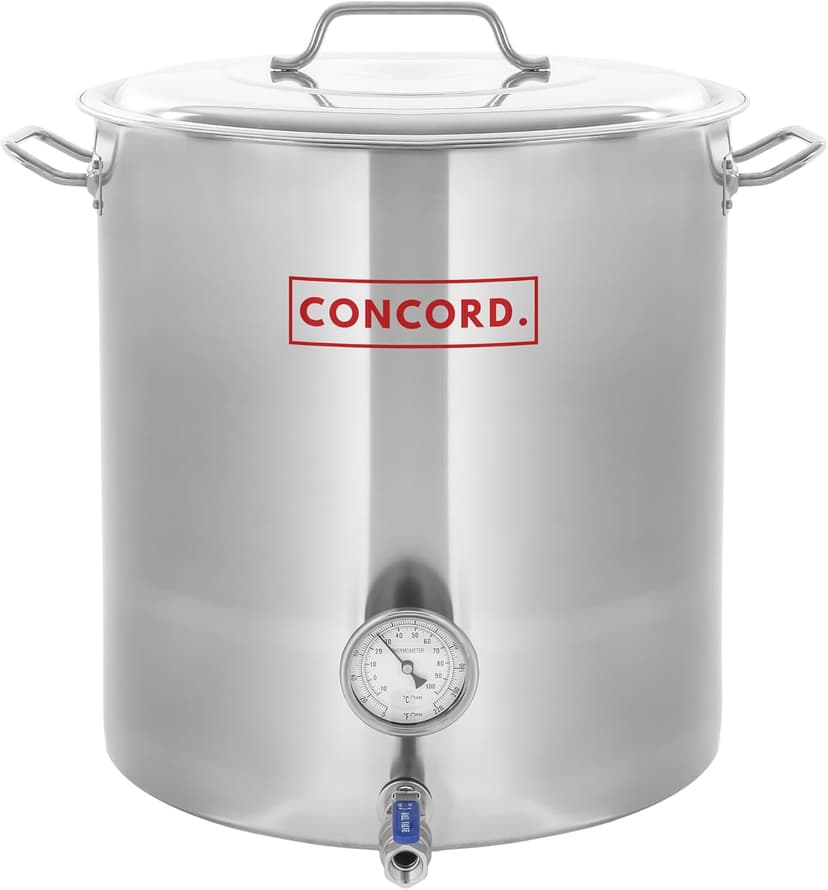 CONCORD 10-Gallon Tri-Ply Stainless Steel Home Brew Kettle